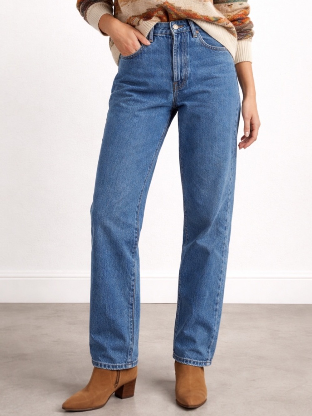 Vintage Pendleton Women's Jeans Size 4 Medium Indigo Rigid High Rise Mom Jean